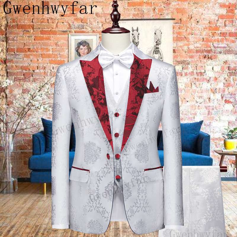 Latest Men Formal Wear - Gwenhwyfar New Blazer Men Suits Slim