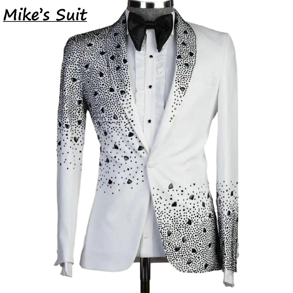 Men'S Formal Wear No Suit - White Men Suit Classic Business Blazer