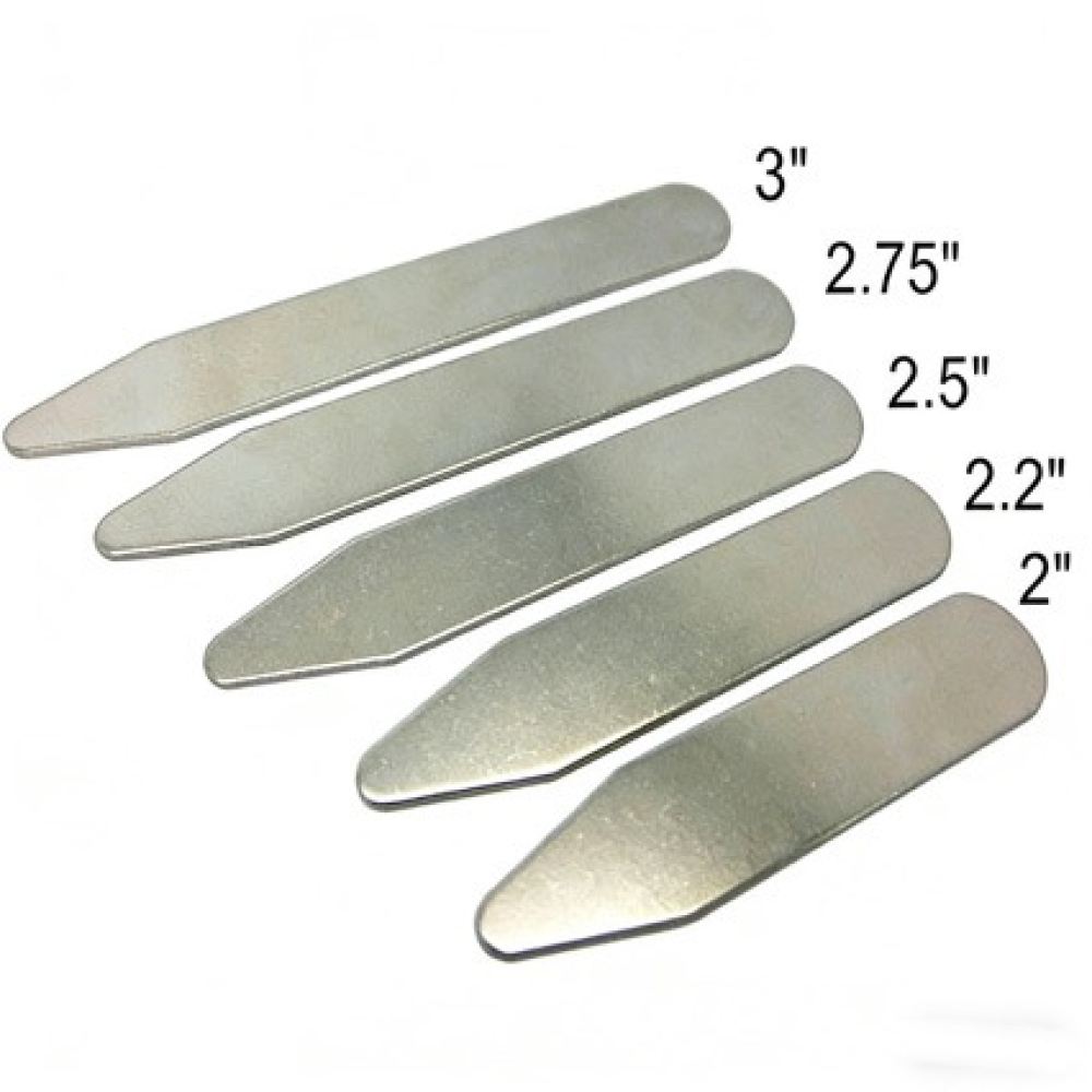 Mens Formal Look - Stainless Steel Dress Shirt Collar Stays