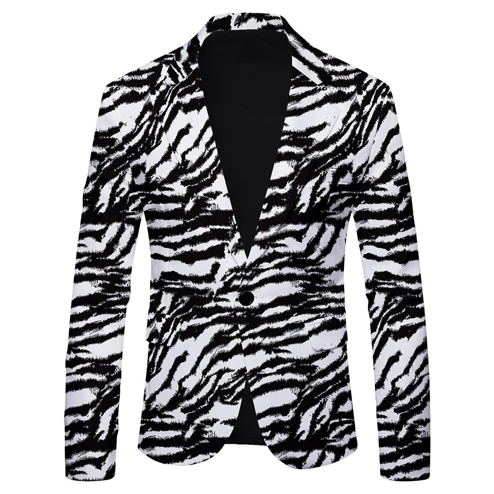 Men\'s Fashionable Printed Bla - đánh giá và giá Mens Formal Look