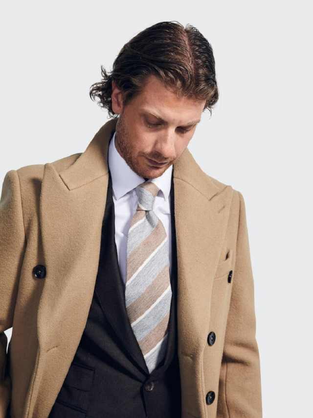 Winter Camel Trench Coat Retro - đánh giá và giá Men'S Formal Wear No Suit