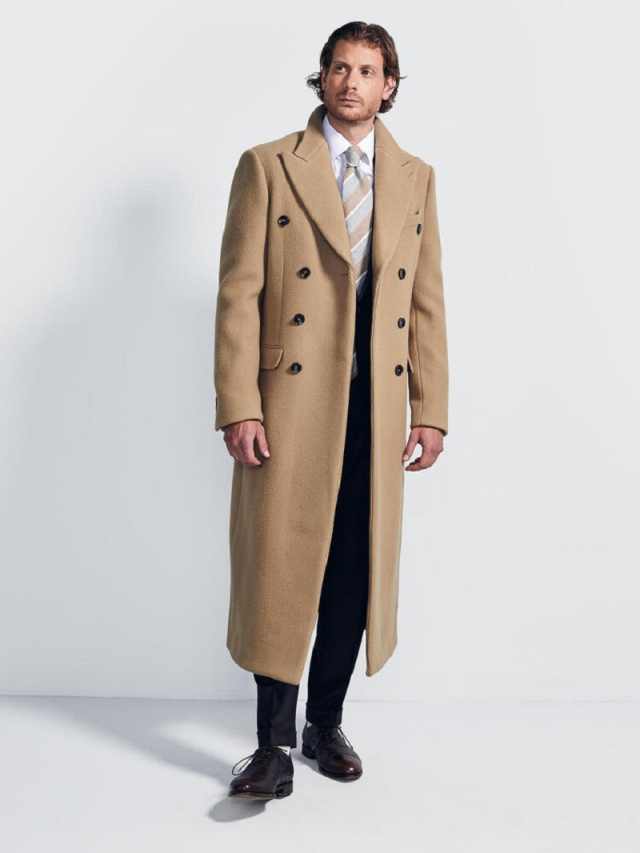 Winter Camel Trench Coat Retro - đánh giá và giá Men'S Formal Wear No Suit