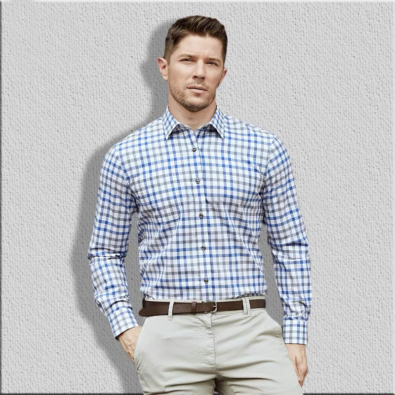 Men's long sleeve shirt pure c - đánh giá và giá Men Formal Wear Shirts