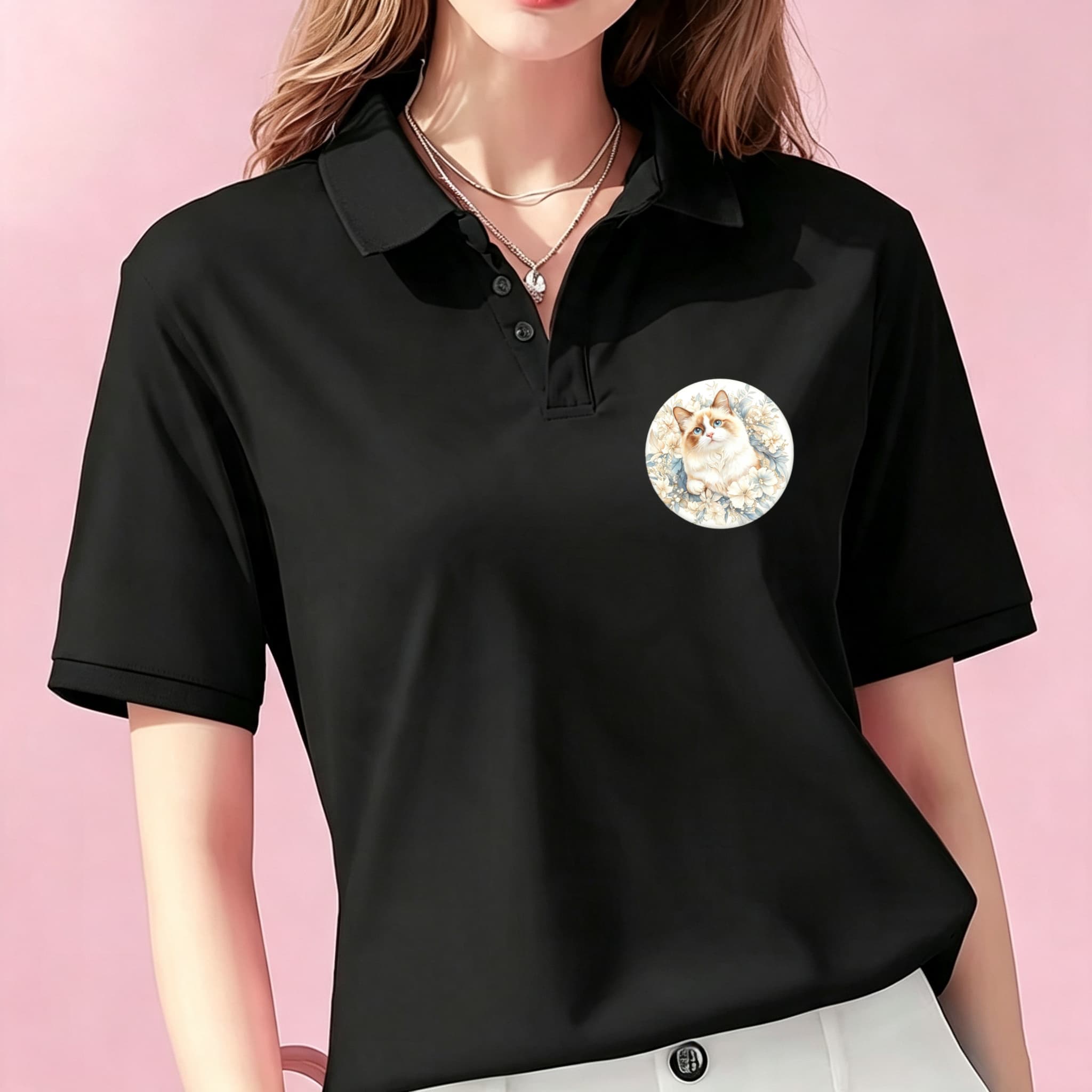 Casual Unisex Black Polo Blous - đánh giá và giá Mens Formal Look