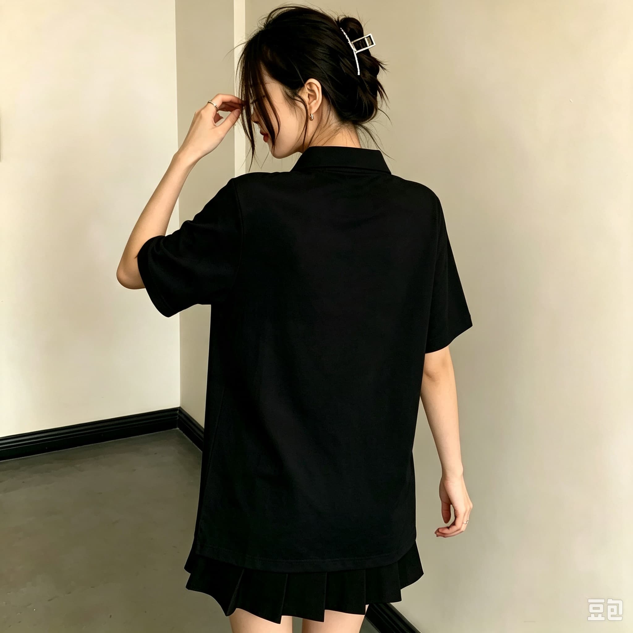 Casual Unisex Black Polo Blous - đánh giá và giá Mens Formal Look