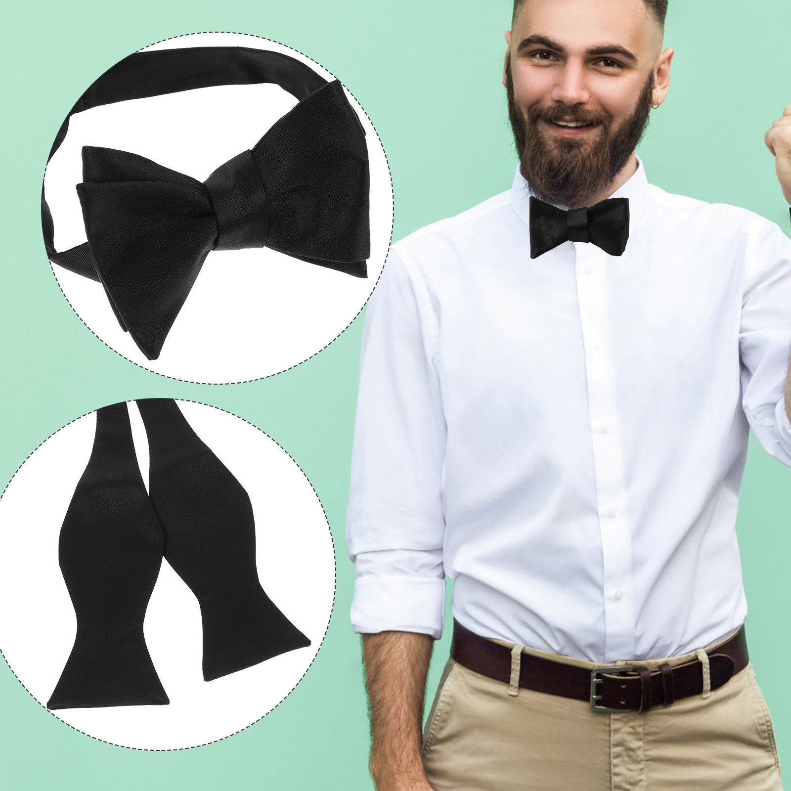 Self Tie Bow Tie for Men Class - đánh giá và giá Mens Formal Look