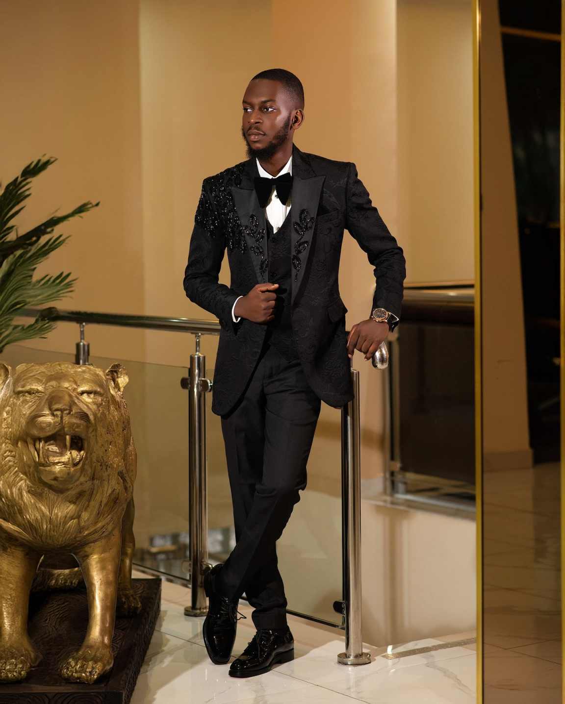 Fashion Men Suits Applique 2-p - đánh giá và giá Men'S Formal Wear No Suit