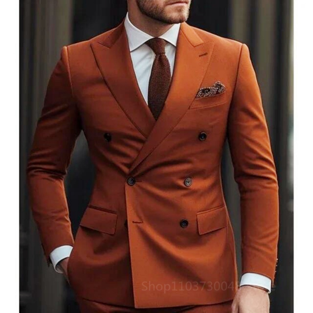 2 Piece Brown Smoking for Dail - đánh giá và giá Men'S Formal Wear For Graduation