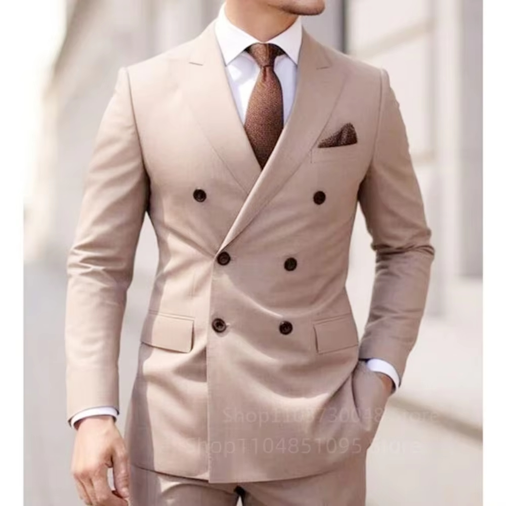 2 Piece Brown Smoking for Dail - đánh giá và giá Men'S Formal Wear For Graduation