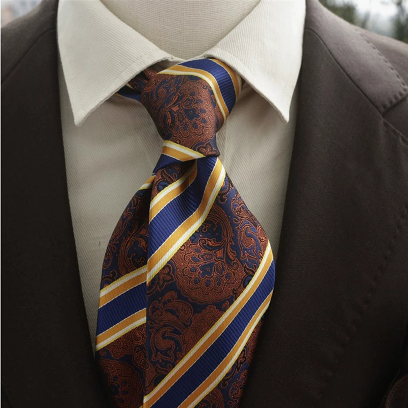 New Trendy Navy Brown Neckties - đánh giá và giá Men Formal Wear Shirts