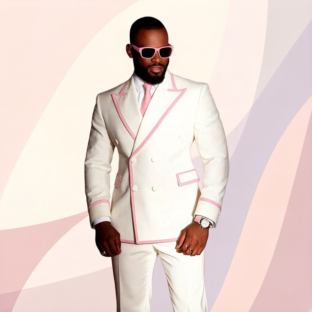 White Double Breasted Men Suit - đánh giá và giá Mens Formal Look