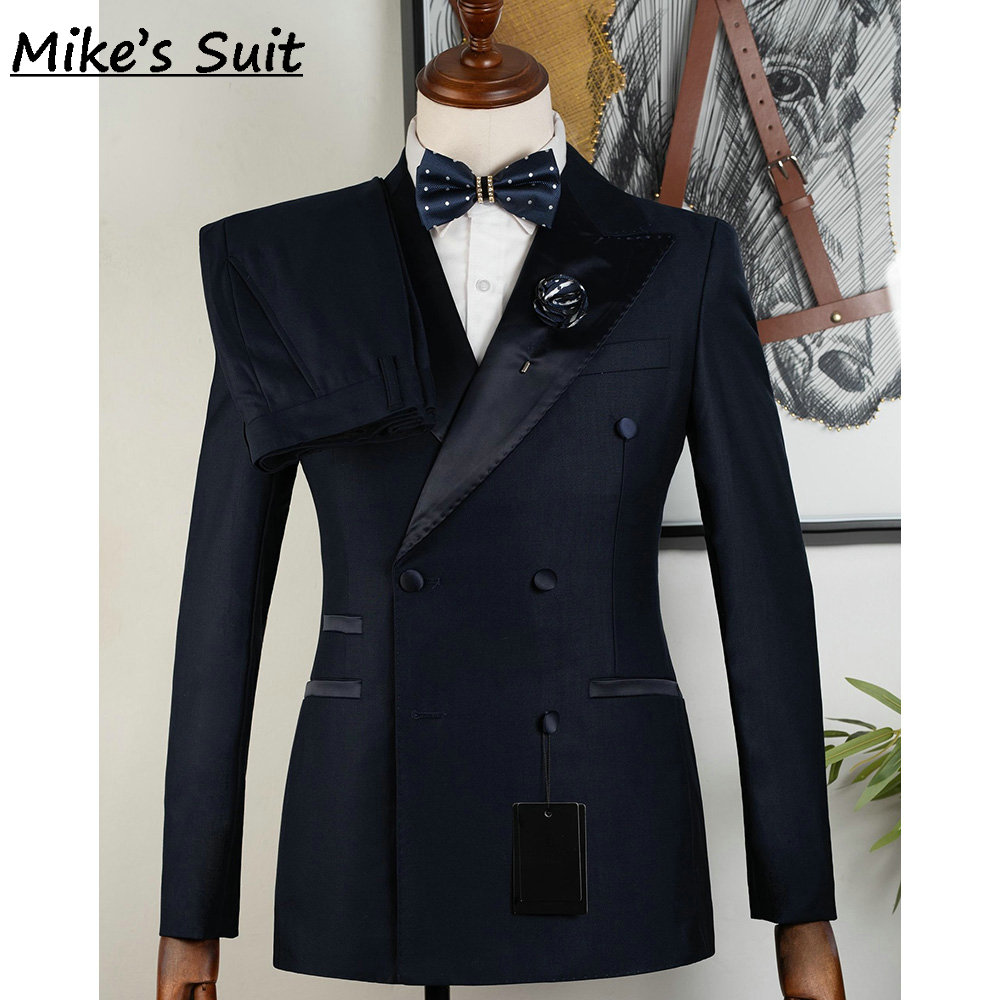 Dark Navy Formal Groom Suits 3 - đánh giá và giá Men'S Formal Wear No Suit