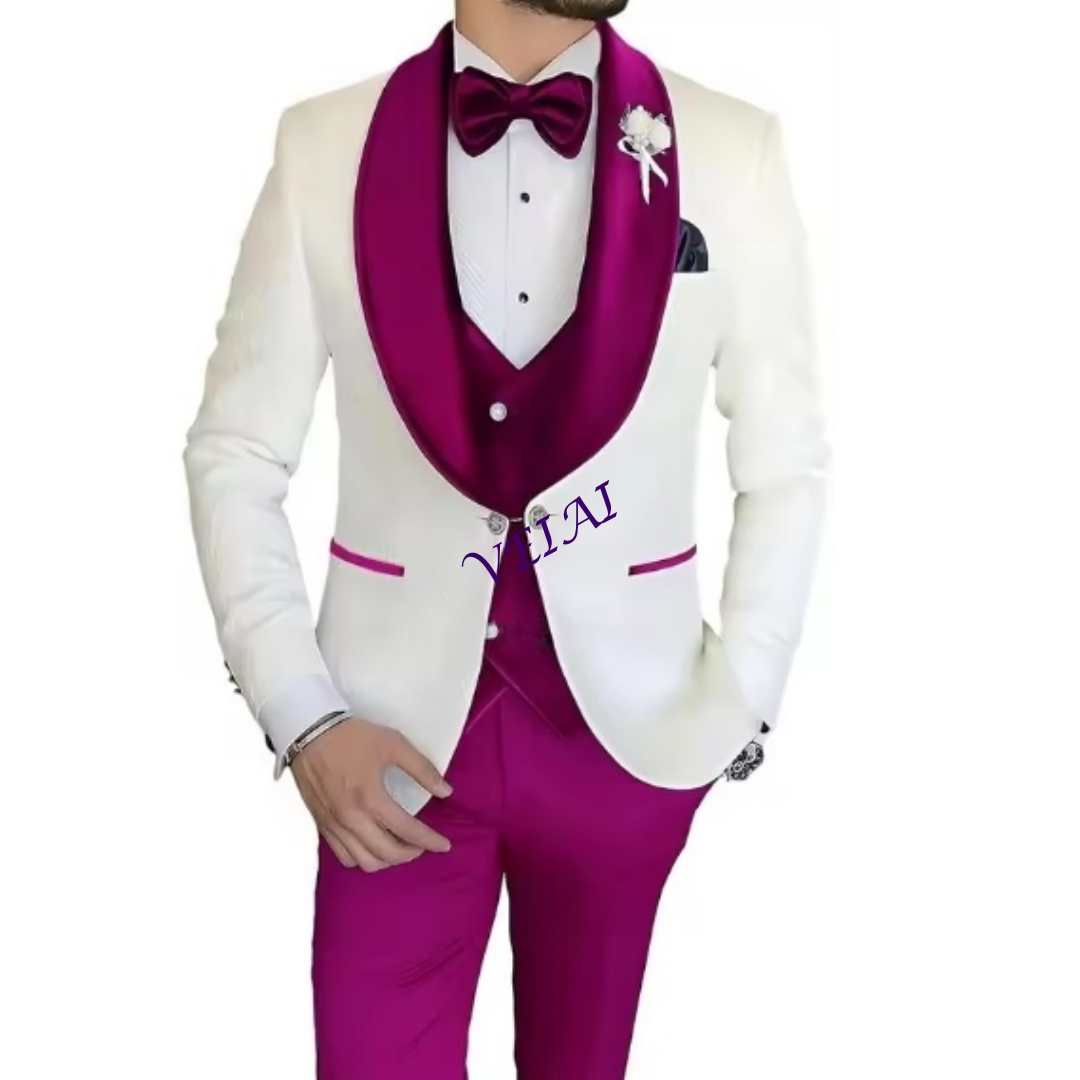 Customized Slim Fit 3 Piece Tu - đánh giá và giá Men Formal Wear Combination