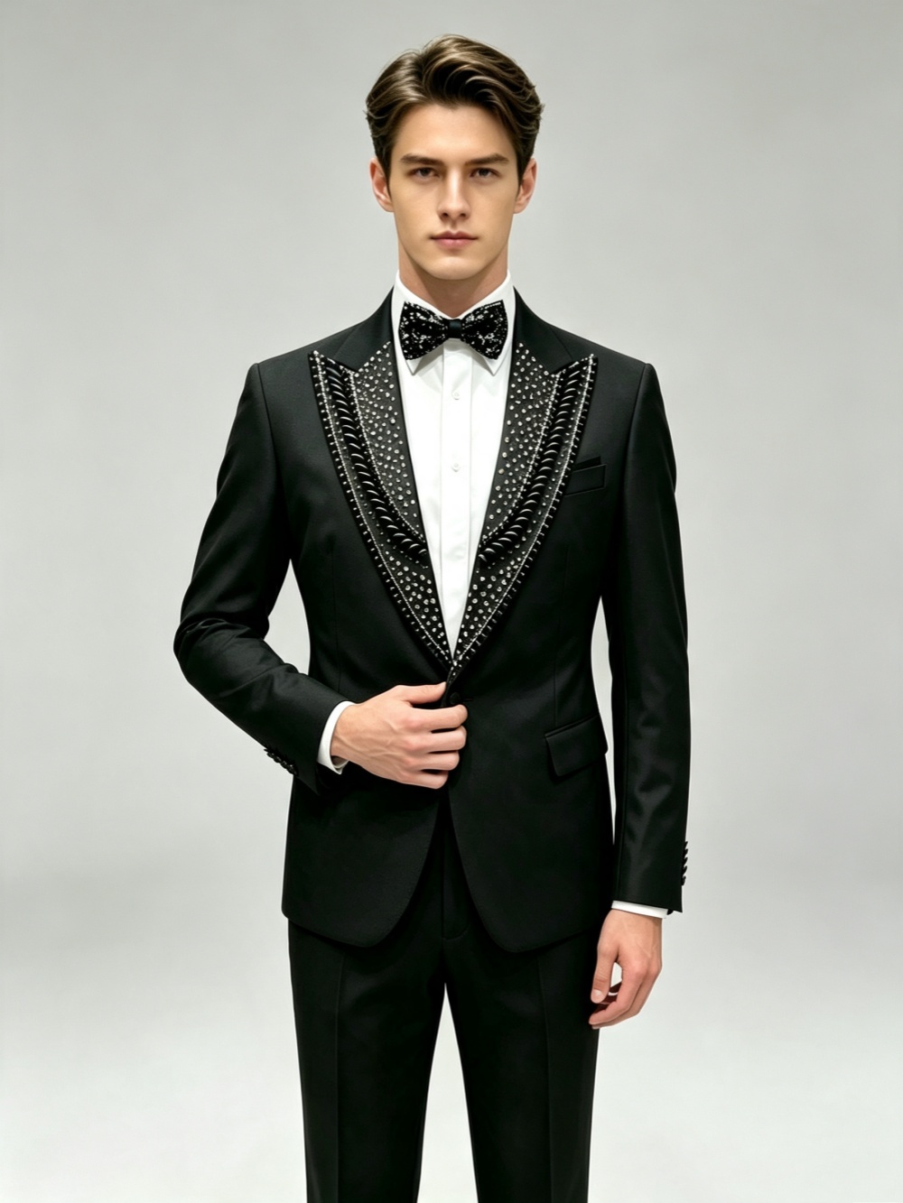 Formal Wedding Tuxedos Rhinest - đánh giá và giá Men'S Formal Wear For Graduation