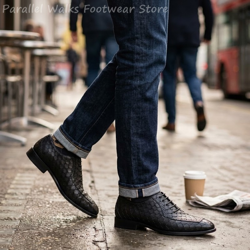 Sartorial Men Oxfords Fish Sca - đánh giá và giá Scale - Men Formals & Ethnic Wear