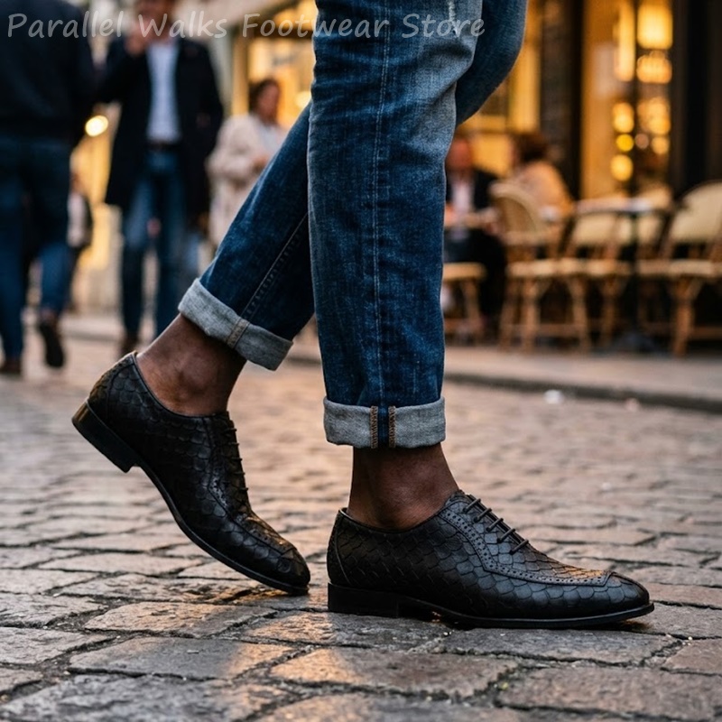 Sartorial Men Oxfords Fish Sca - đánh giá và giá Scale - Men Formals & Ethnic Wear