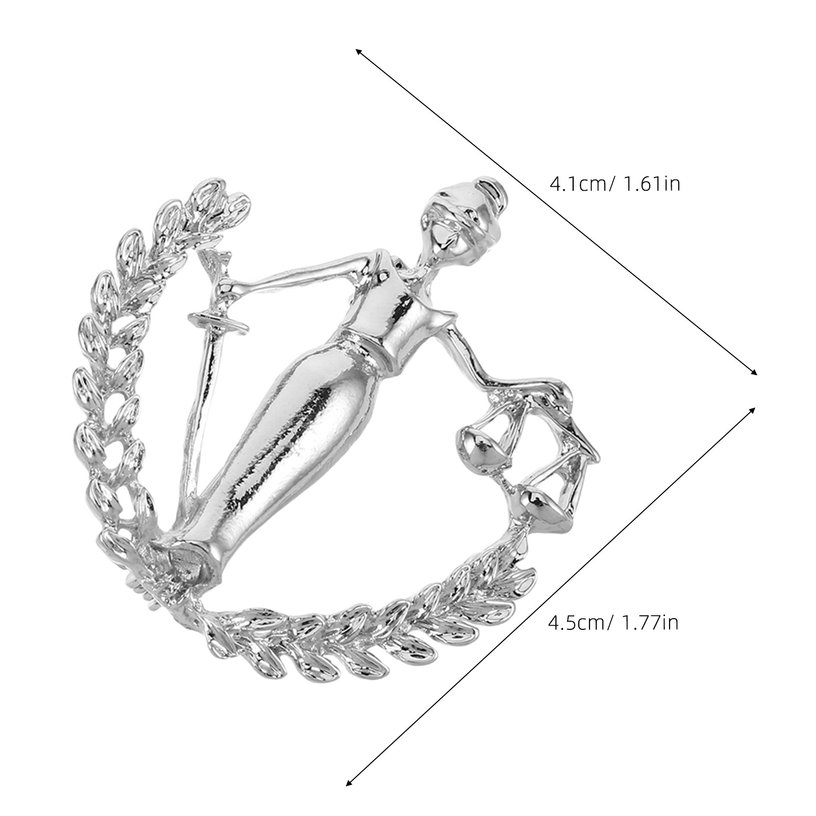 2Pcs Men Lapel Pin Law Theme S - đánh giá và giá Scale - Men Formals & Ethnic Wear