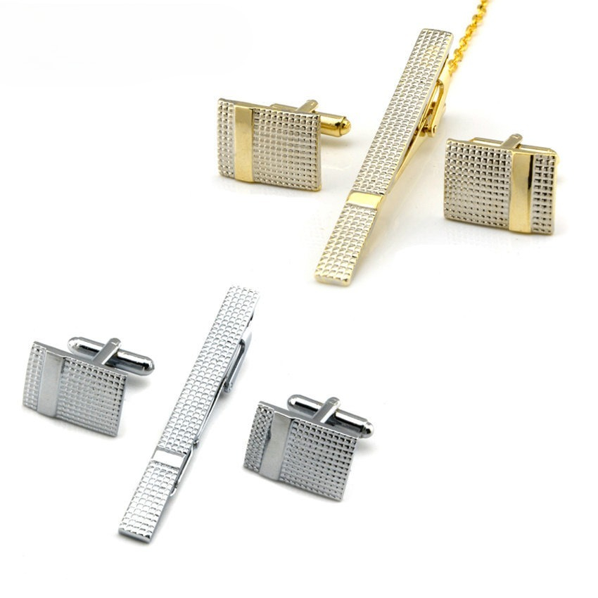 A Set Men's Tie Clip Cufflinks - đánh giá và giá Mens Formal Look